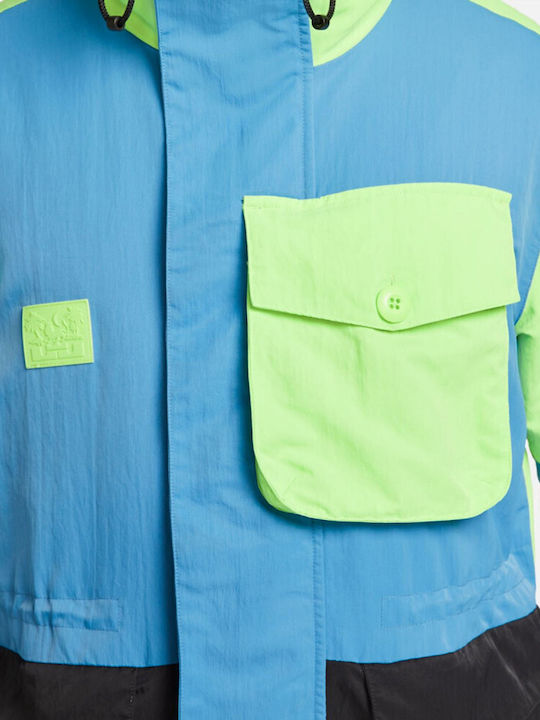 Lebron Premium Мъжко Зимно яке Lime / Black / Dutch Blue