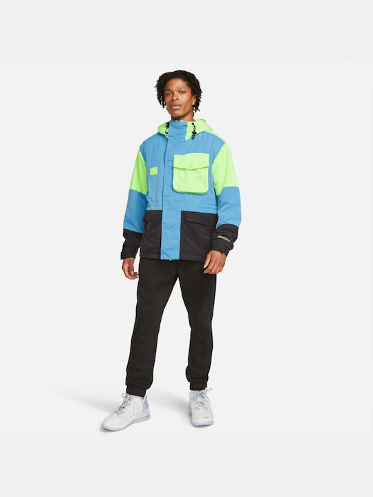 Lebron Premium Мъжко Зимно яке Lime / Black / Dutch Blue