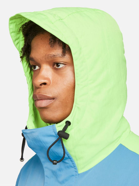 Lebron Premium Мъжко Зимно яке Lime / Black / Dutch Blue