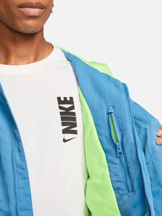 Lebron Premium Мъжко Зимно яке Lime / Black / Dutch Blue