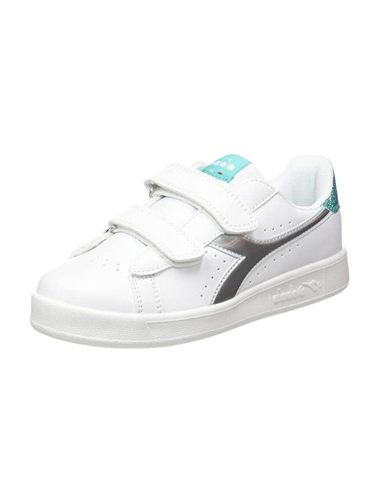 Diadora Kids Sneakers Game with Scratch White