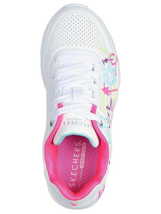 Skechers Pantofi Sport pentru Copii Alergare Uno Lite My Drip White / Multi / Neon