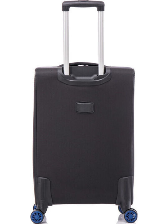 Cardinal Spectra Cabin Fabric Black Suitcase With 4 Wheels Height 50cm