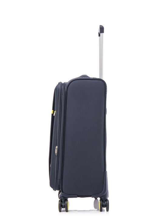 Cardinal Oblivion Mittlerer Stoffkoffer Marineblau mit 4 Räder Höhe 60cm