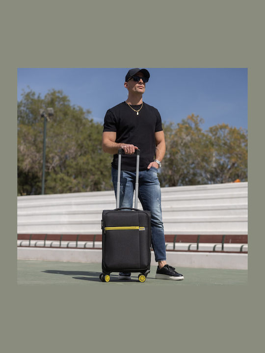 Cardinal Oblivion Cabin Travel Suitcase Fabric Black with 4 Wheels Height 50cm 5100/50
