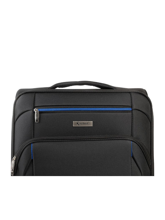 Cardinal Spectra Cabin Fabric Black Suitcase With 4 Wheels Height 50cm