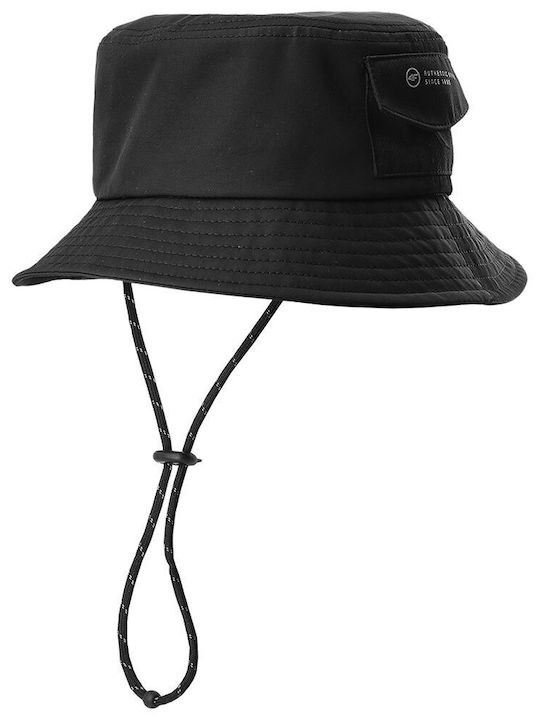 4F Παιδικό Καπέλο Bucket Υφασμάτινο Μαύρο
