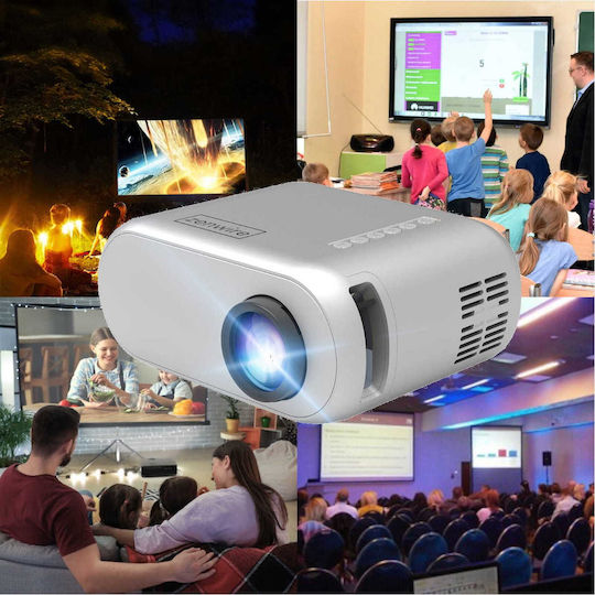 Zenwire D300S 9087689 Mini Projector LCD HD Λάμπας LED με Wi-Fi και Ενσωματωμένα Ηχεία