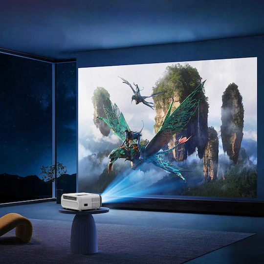 Zenwire E500s Mini Projector LCD 4K Ultra HD LED Light Source with Wi-Fi and Built-in Speakers 6784252