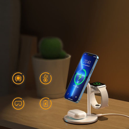 Choetech Зарядно Magsafe Бял (Inductive T585-F)
