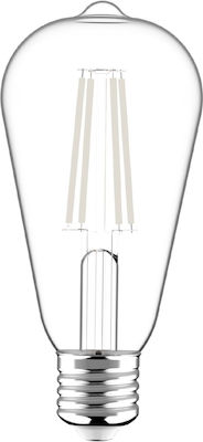 Avide LED Lampen für Fassung E27 und Form ST64 Warmes Weiß 55lm 1Stück