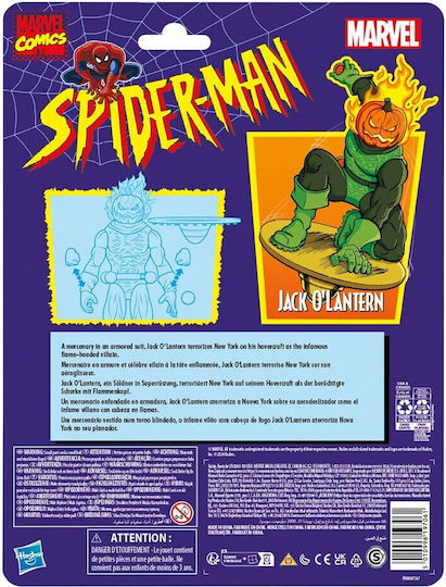 Action Figure Jack O'lantern Spider-Man for 4+ years old Years 15cm.