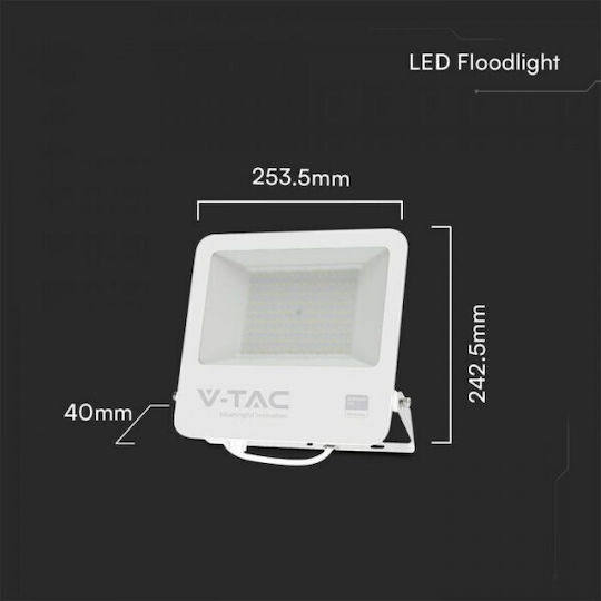 V-TAC Waterproof LED Floodlight 100W Natural White 4000K IP65