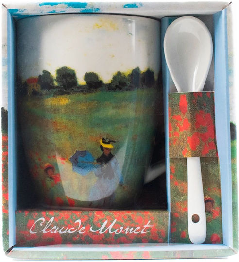 Enesco Les Coquelicots Κούπα Κεραμική Πολύχρωμη 300ml Enesco Les Coquelicots Κούπα Κεραμική Πολύχρωμη 300ml