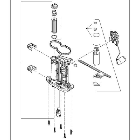 Harley Davidson Motorcycle Fuel Level Sensor