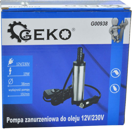 Geko Elektrische Kraftstoffpumpe Für Autos Öl Benzin 24V 19W