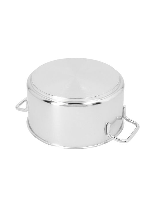 Demeyere Tiefer Edelstahl-Topf 5.2Es / 24cm