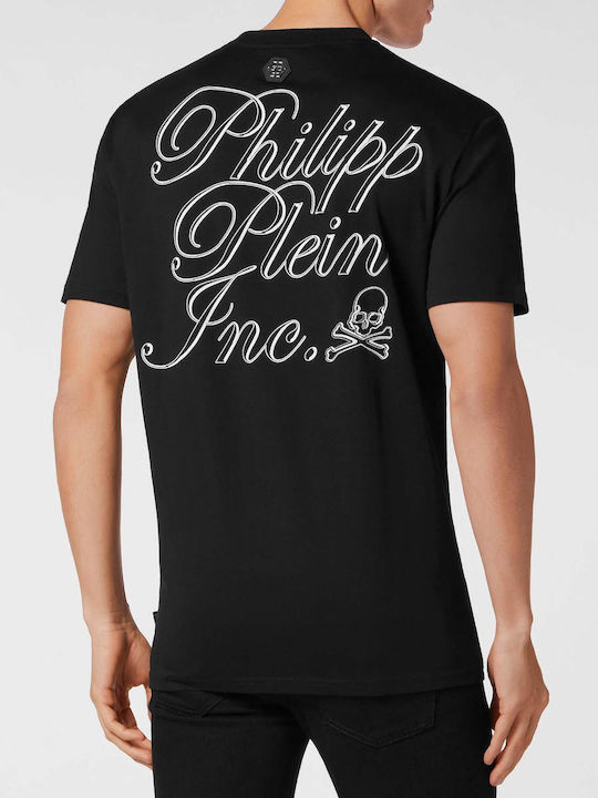 Philipp Plein Herren T-Shirt Kurzarm Schwarz