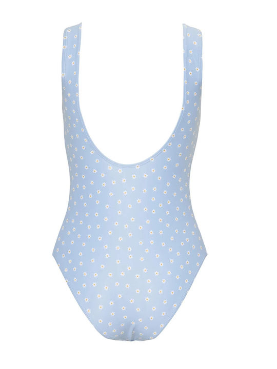 Little Dutch Floral Swimsuit Blue