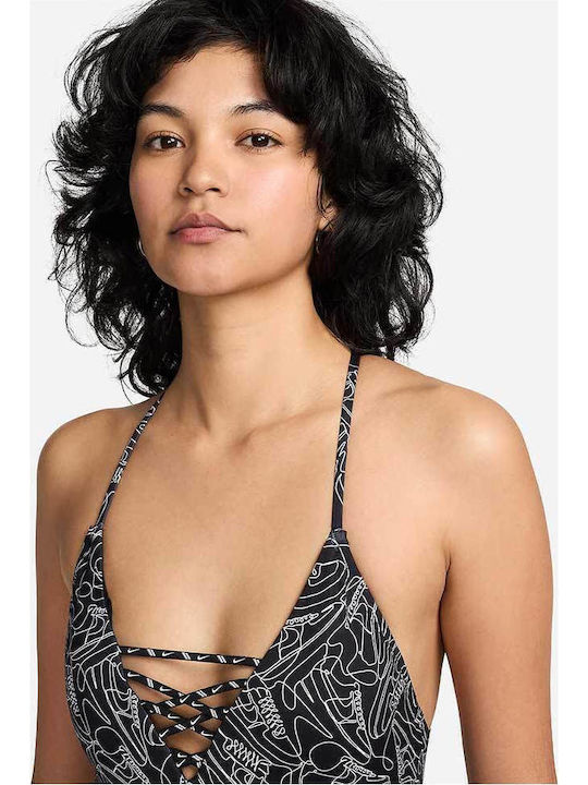 Crossback Onepiece Swimsuit Αθλητικό Ολόσωμο Μαγιό Μαύρο