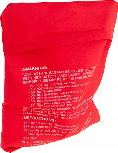 Zola Magic Bag Microwaving Potatoes Reusable Red 26x19 Cm