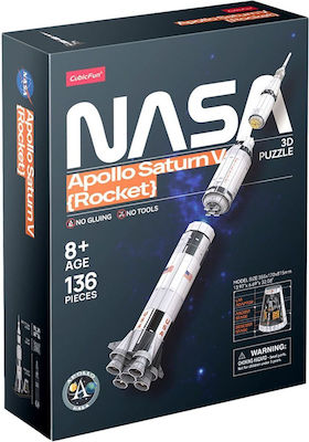 Nasa Apollo Saturn V Rocket Puzzle 3D 136 Stücke