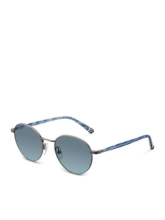 Etnia Barcelona Sunglasses Blue with Metallic Frame