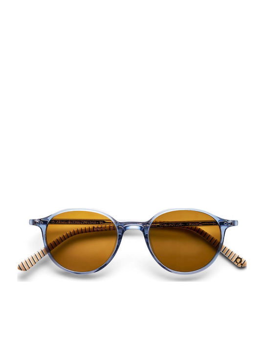 Etnia Barcelona Unisex Sunglasses with Blue Plastic Frame and Yellow Polarized Lens ET-5PEARL248SBL-BL