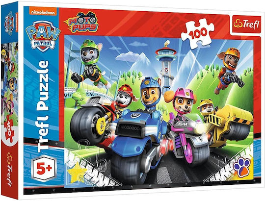 Детски Пъзел Paw Patrol on Motorbike за 5+ години+ Години 100бр Trefl