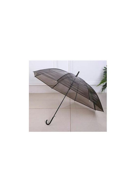 Aria Trade Automatic Umbrella with Walking Stick Transparent