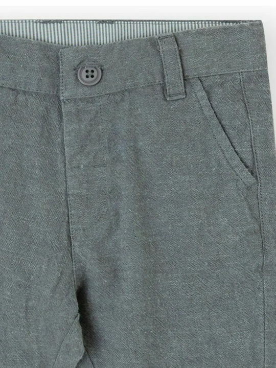 Canada House Kids Linen Trousers Gray