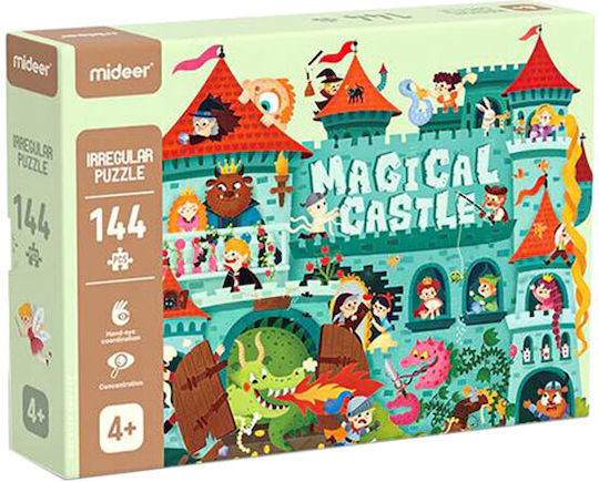 Puzzle pentru Copii Castel Magic pentru 4++ Ani 144buc MiDeer