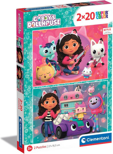 Παιδικό Puzzle Super Color Gabby's Dollhouse για 4+ Ετών 60pcs Clementoni