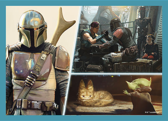 Kids Puzzle 4in1 Mandalorian Star Wars Trefl