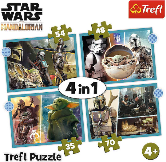 Kids Puzzle 4in1 Mandalorian Star Wars Trefl