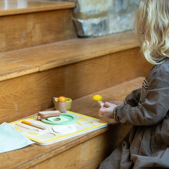 Classic World Kochspielzeug / Küchenutensilien Breakfast Tray aus Holz 13Stück