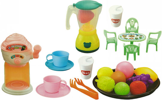 Kids Shop Set Cafe with Accessories Green for 3+ Years Old 25pcs