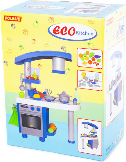 Polesie Kinderküche Eco Küche mit Zubehör Rot 92 cm