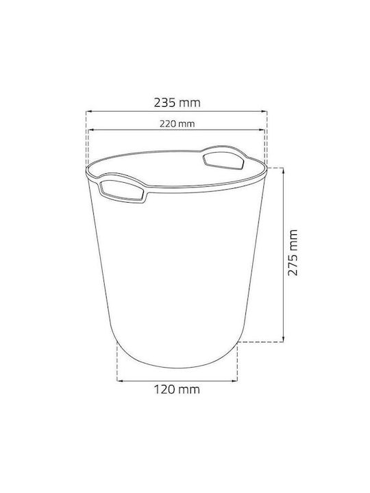 Curver Καλάθι Αχρήστων Knit 7lt Γαλάζιο
