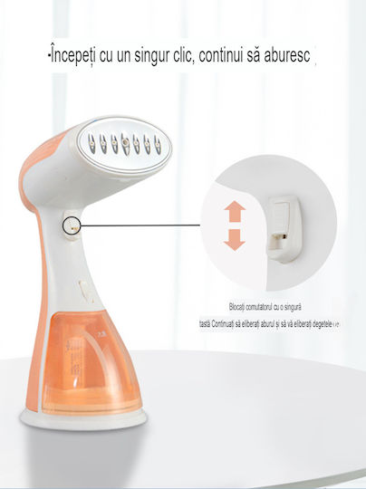 Kleiderdampfer Hand 1500W mit Behälter 300ml Orange