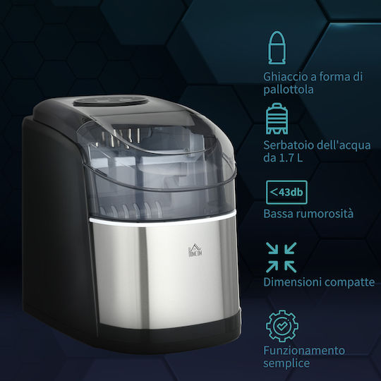 HomCom Παγομηχανή με Χωρητικότητα 12kg