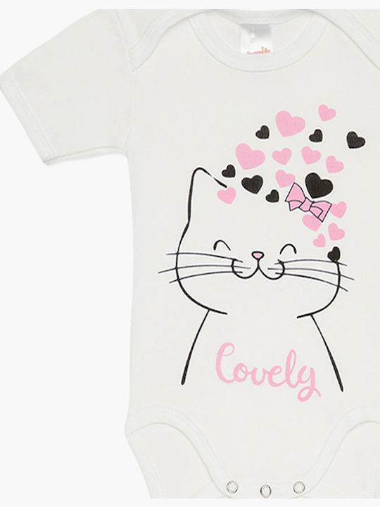Minerva Meow Short-Sleeved Multicolour 3pcs