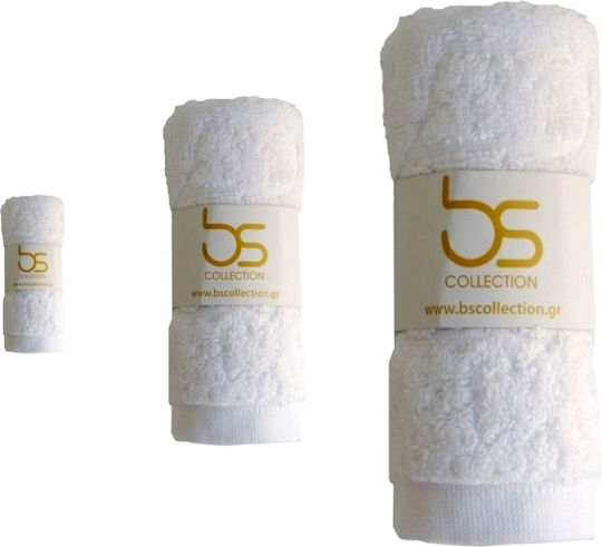 BS Collection Ξενοδοχειακή Πετσέτα Προσώπου 92x49εκ. Λευκή