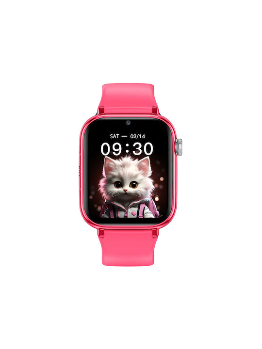 MaxCom Kids Smartwatch with GPS and Rubber/Plastic Strap Pink