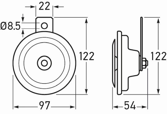 Hella Κόρνα Φορτηγού 24V