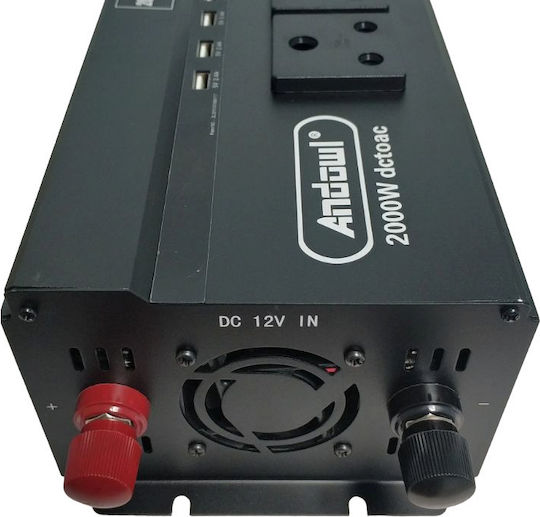 Andowl Car Inverter Modified Sinewave 2000W for 12V DC