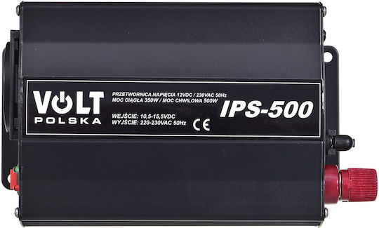 Volt Polska IPS-500 Inverter Αυτοκινήτου Τροποποιημένου Ημιτόνου 500W για 12V DC