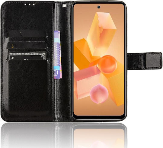 Wallet Δερματίνης / Πλαστικό / Σιλικόνης Μαύρο (Realme Note 50)