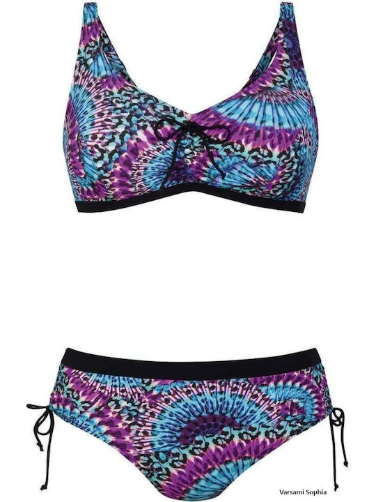 6517 Bikini-Set Mastektomie-Cup C Anita Barletta Set Blaues Muster