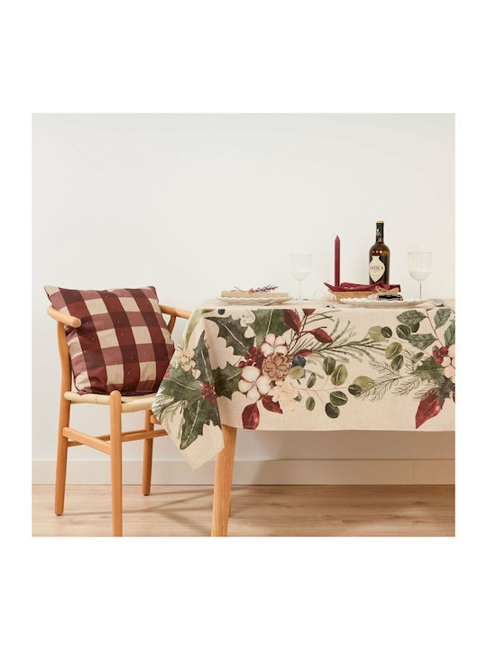 Mauré Christmas Tablecloth Fabric L350xW155cm 1pcs